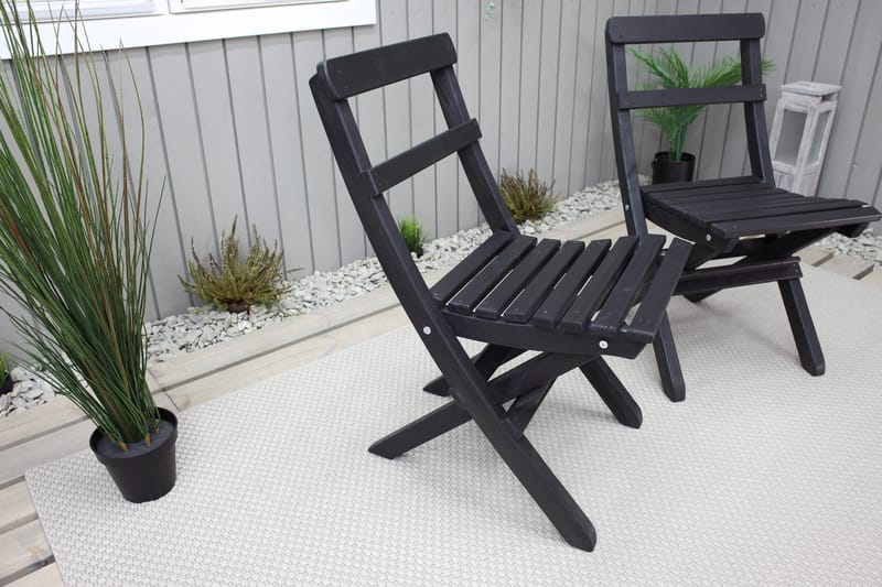 Larios Matstol Utomhus - Svart - Utemöbler - Utestol & trädgårdsstol - Matstol & karmstol utomhus
