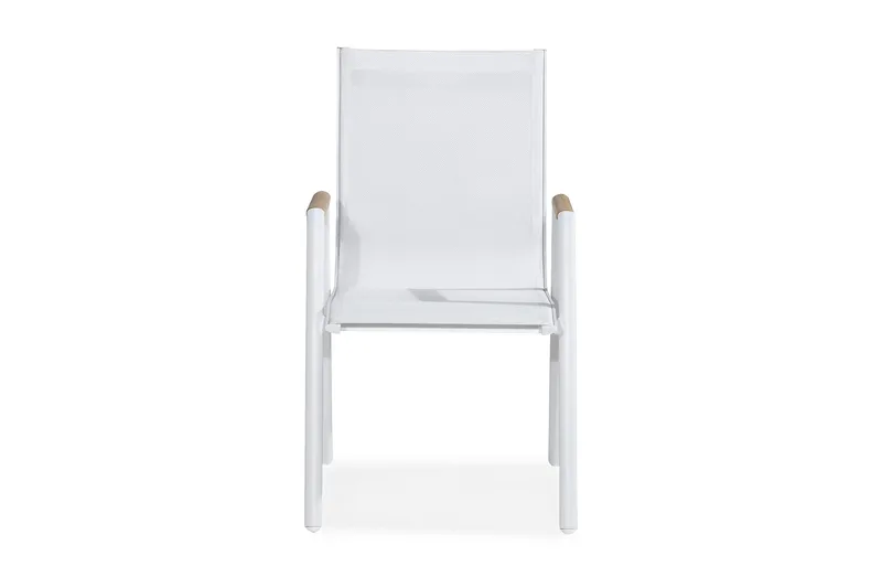 Las Vegas Karmstol Utomhus - Vit/beige - Utemöbler - Utestol & trädgårdsstol - Matstol & karmstol utomhus