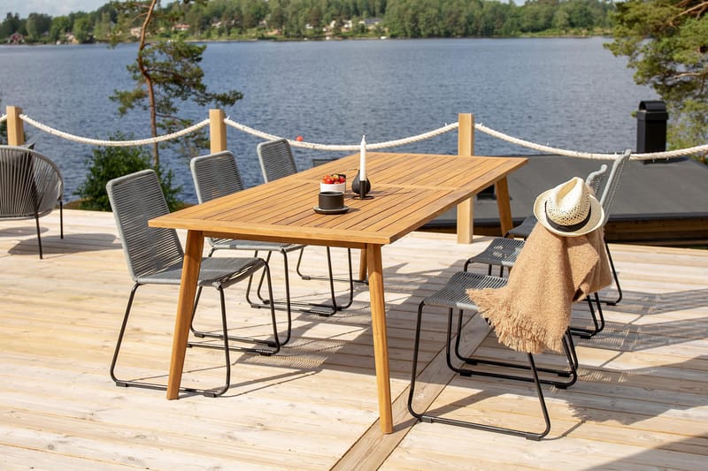 Lindos Matstol Utomhus - Grå - Utemöbler - Utestol & trädgårdsstol - Matstol & karmstol utomhus