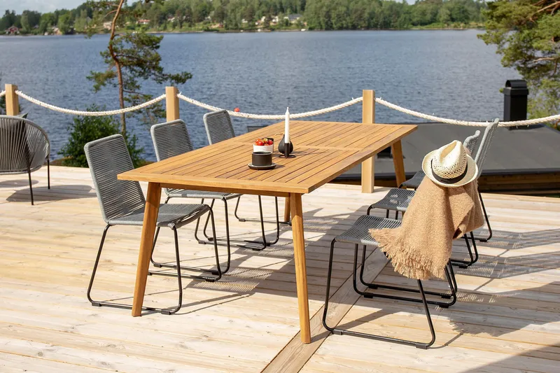 Lindos Matstol Utomhus - Grå - Utemöbler - Utestol & trädgårdsstol - Matstol & karmstol utomhus