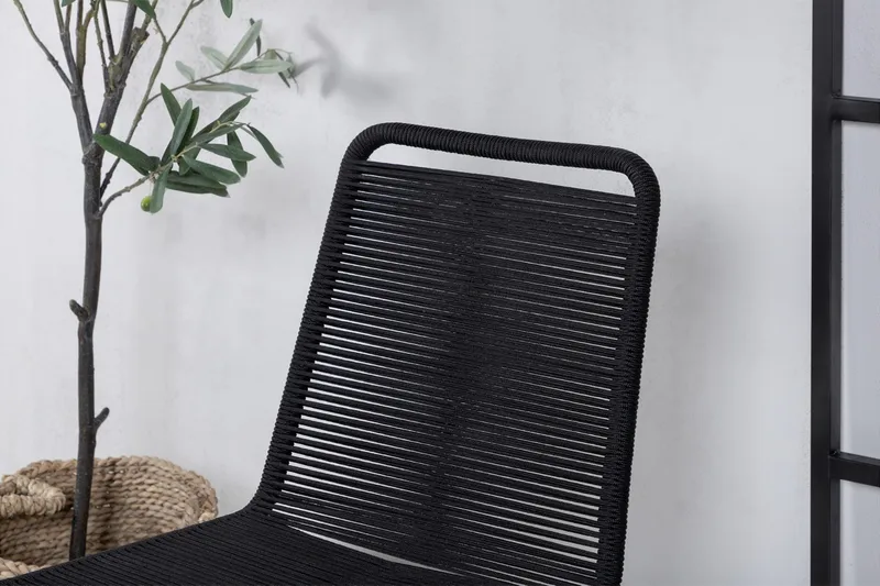 Lindos Stapelstol Utomhus Svart - Venture Home - Utemöbler - Utestol & trädgårdsstol - Matstol & karmstol utomhus