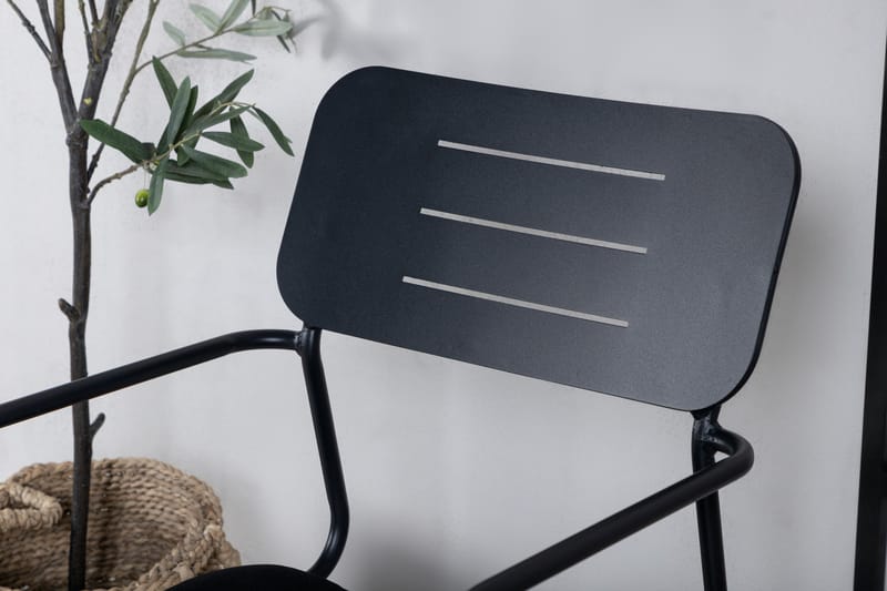 Nicke Karmstol Utomhus Svart - Venture Home - Utemöbler - Utestol & trädgårdsstol - Matstol & karmstol utomhus