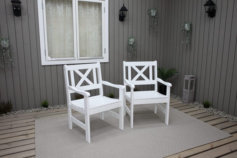 Olivo Karmstol Utomhus - Vit - Utemöbler - Utestol & trädgårdsstol - Matstol & karmstol utomhus