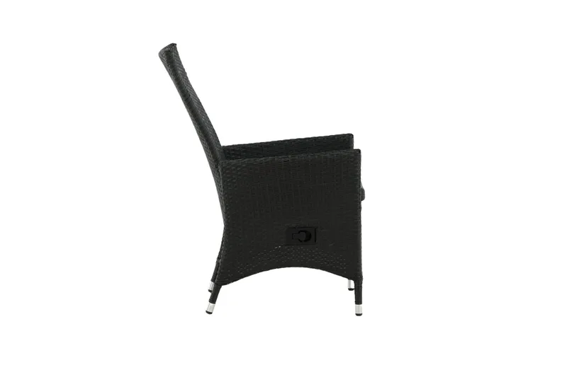 Padova Karmstol Utomhus Svart - Venture Home - Utemöbler - Utestol & trädgårdsstol - Matstol & karmstol utomhus