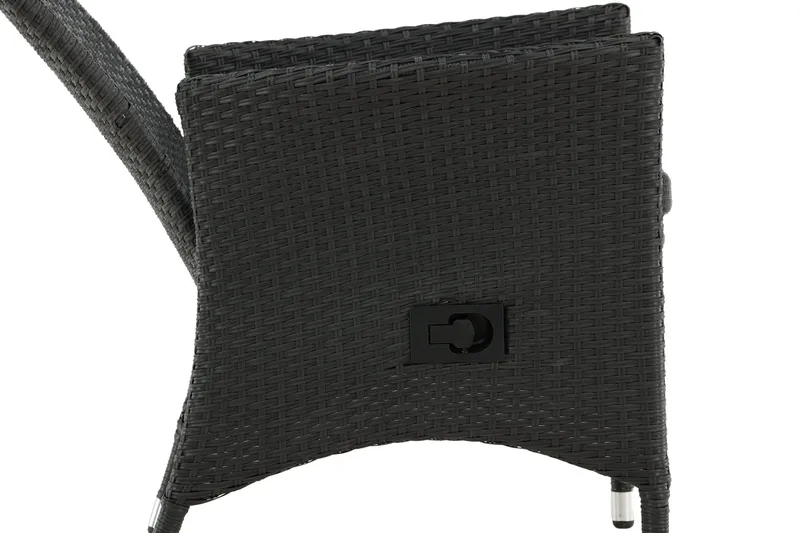 Padova Karmstol Utomhus Svart - Venture Home - Utemöbler - Utestol & trädgårdsstol - Matstol & karmstol utomhus
