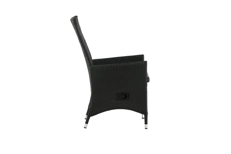 Padova Karmstol Utomhus Svart - Venture Home - Utemöbler - Utestol & trädgårdsstol - Matstol & karmstol utomhus