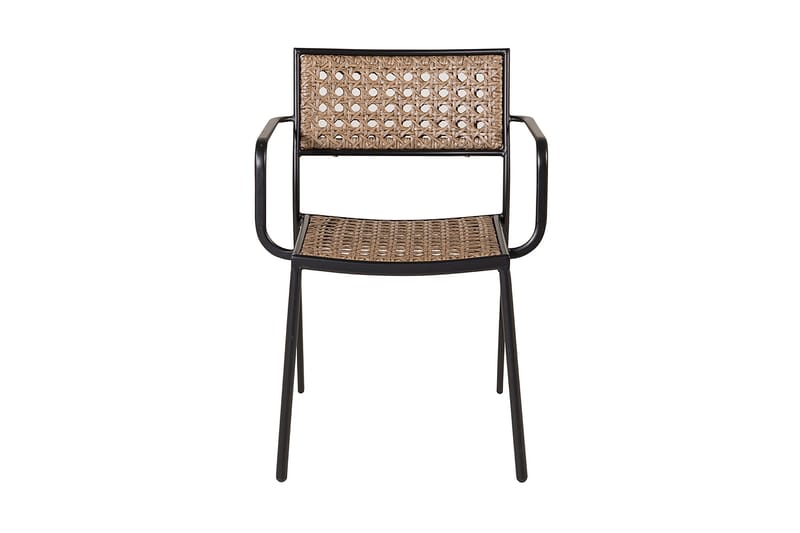 Paola Matstol Utomhus med Dyna Svart/Brun - Venture Home - Utemöbler - Utestol & trädgårdsstol - Matstol & karmstol utomhus