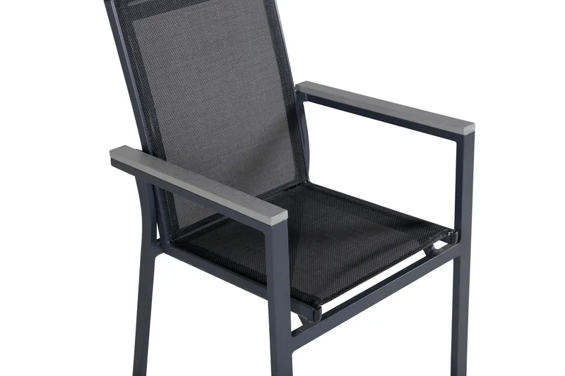 Parma Karmstol Utomhus Stapelbar - Svart - Utemöbler - Utestol & trädgårdsstol - Matstol & karmstol utomhus