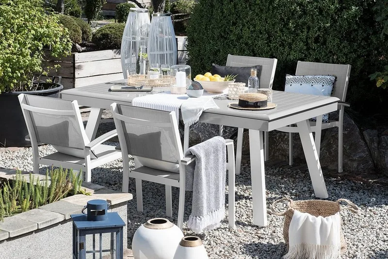 Pereta Trädgårdsstol 4 St 50 cm - Vit - Utemöbler - Utestol & trädgårdsstol - Matstol & karmstol utomhus