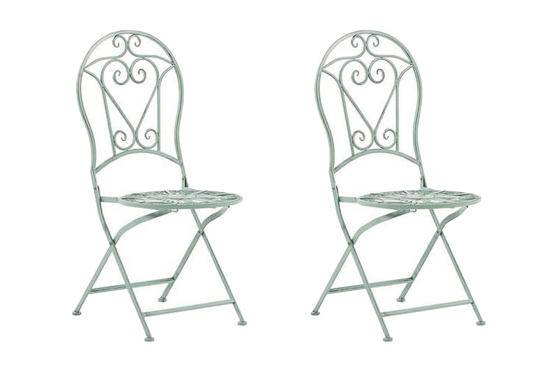 Piossasco Utestol 2-pack - Grön - Utemöbler - Utestol & trädgårdsstol - Matstol & karmstol utomhus