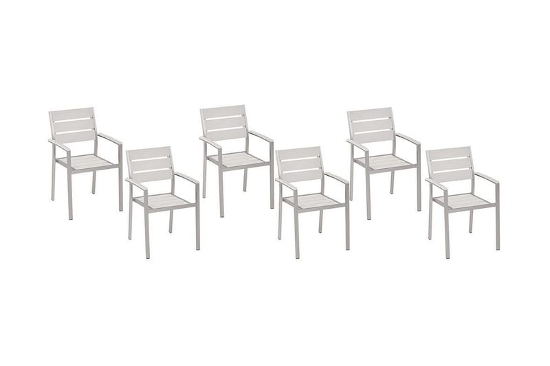 Purujosa Trädgårdsstol 6-pack - Vit - Utemöbler - Utestol & trädgårdsstol - Matstol & karmstol utomhus