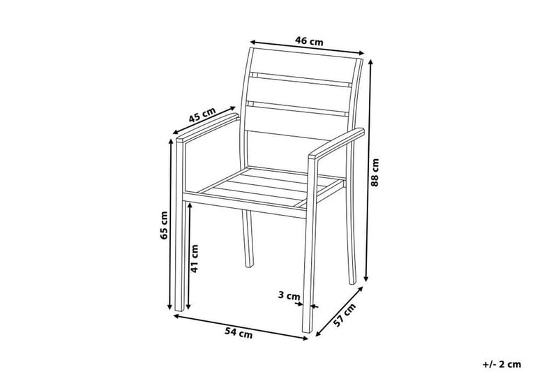 Purujosa Trädgårdsstol 6-pack - Vit - Utemöbler - Utestol & trädgårdsstol - Matstol & karmstol utomhus
