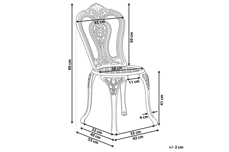 Radogna Utestol 2-pack - Brun - Utemöbler - Utestol & trädgårdsstol - Matstol & karmstol utomhus