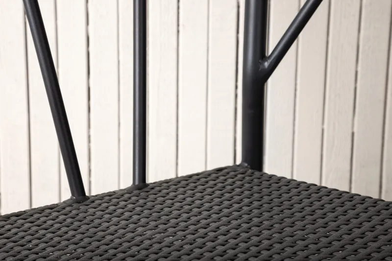 Stina Karmstol Utomhus - Svart - Utemöbler - Utestol & trädgårdsstol - Matstol & karmstol utomhus