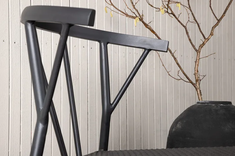 Stina Karmstol Utomhus - Svart - Utemöbler - Utestol & trädgårdsstol - Matstol & karmstol utomhus