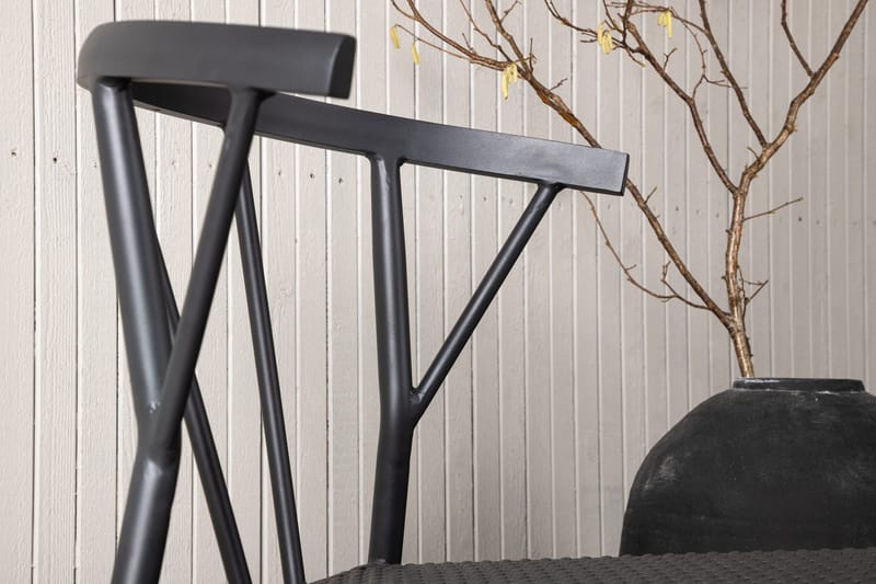 Stina Karmstol Utomhus - Svart - Utemöbler - Utestol & trädgårdsstol - Matstol & karmstol utomhus