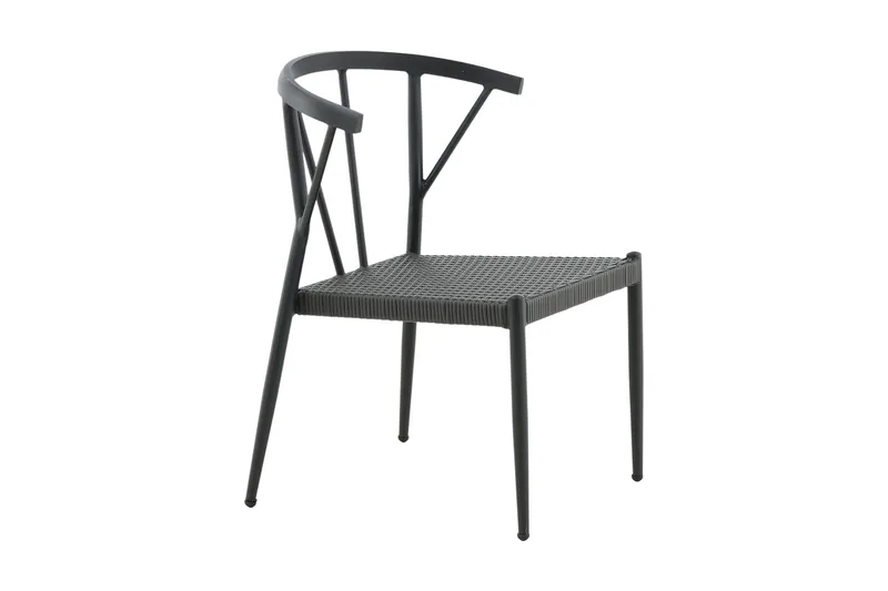 Stina Karmstol Utomhus - Svart - Utemöbler - Utestol & trädgårdsstol - Matstol & karmstol utomhus