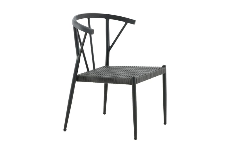 Stina Karmstol Utomhus - Svart - Utemöbler - Utestol & trädgårdsstol - Matstol & karmstol utomhus