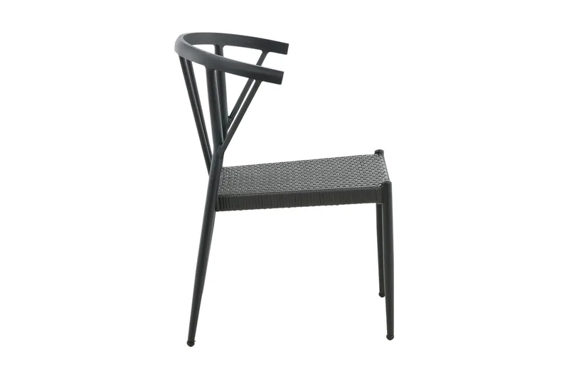 Stina Karmstol Utomhus - Svart - Utemöbler - Utestol & trädgårdsstol - Matstol & karmstol utomhus