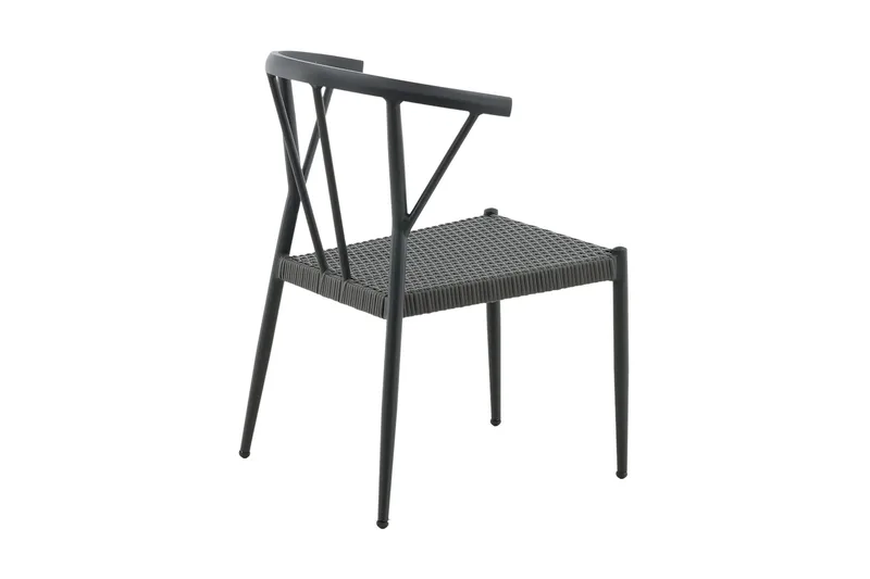 Stina Karmstol Utomhus - Svart - Utemöbler - Utestol & trädgårdsstol - Matstol & karmstol utomhus