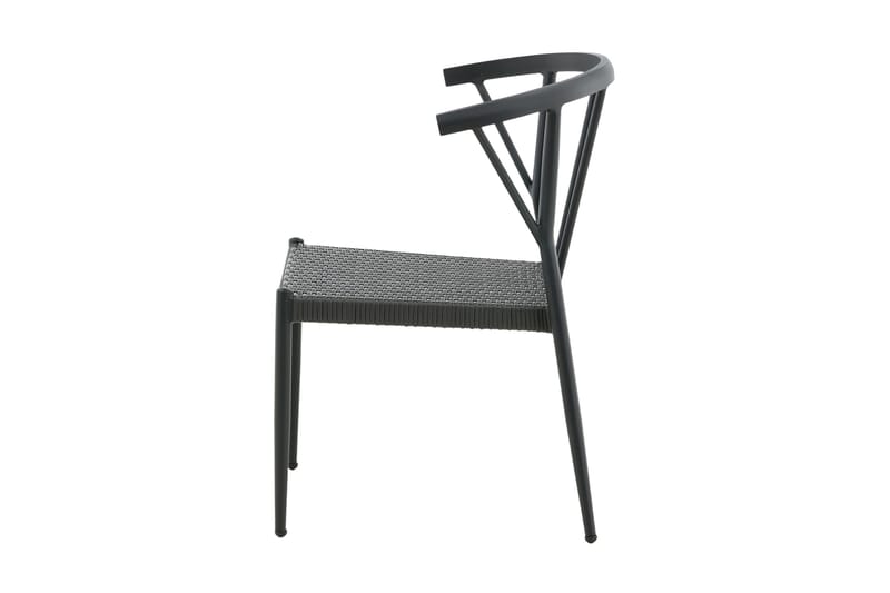 Stina Karmstol Utomhus - Svart - Utemöbler - Utestol & trädgårdsstol - Matstol & karmstol utomhus