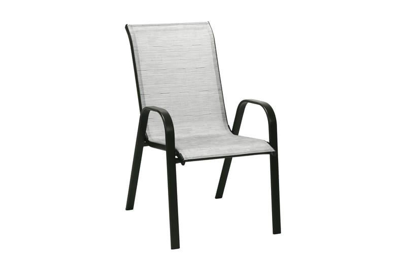 Stol DUBLIN 73x555xH93cm stålram färg: mörkbrun - Silver/Brun - Matstol & karmstol utomhus - Balkongstol
