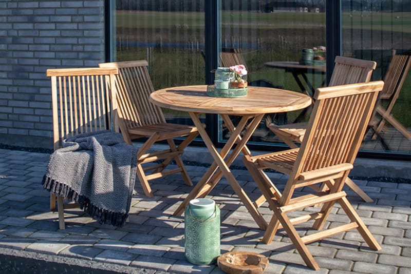 Toledo Matstolar Utomhus 2-pack - Teak - Utemöbler - Utestol & trädgårdsstol - Matstol & karmstol utomhus