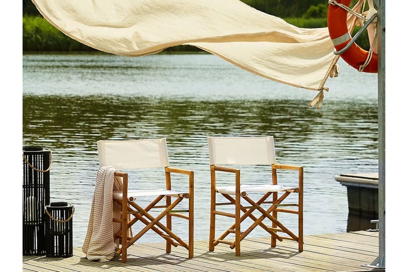 Trädgårdsstol 2 st ljust trä/beige MOLISE - Trä/natur - Utemöbler - Utestol & trädgårdsstol - Matstol & karmstol utomhus