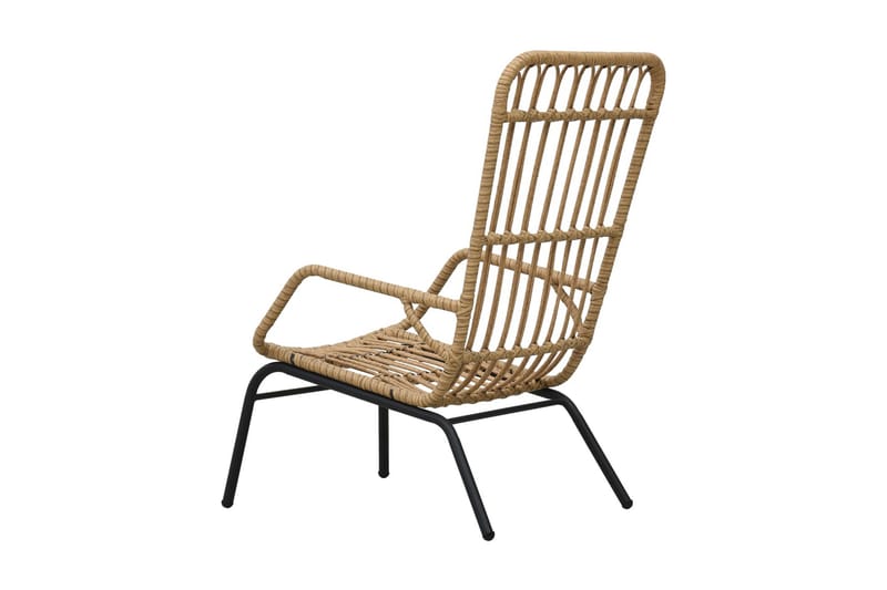 Trädgårdsstol konstrotting ljusbrun - Brun - Matstol & karmstol utomhus - Balkongstol