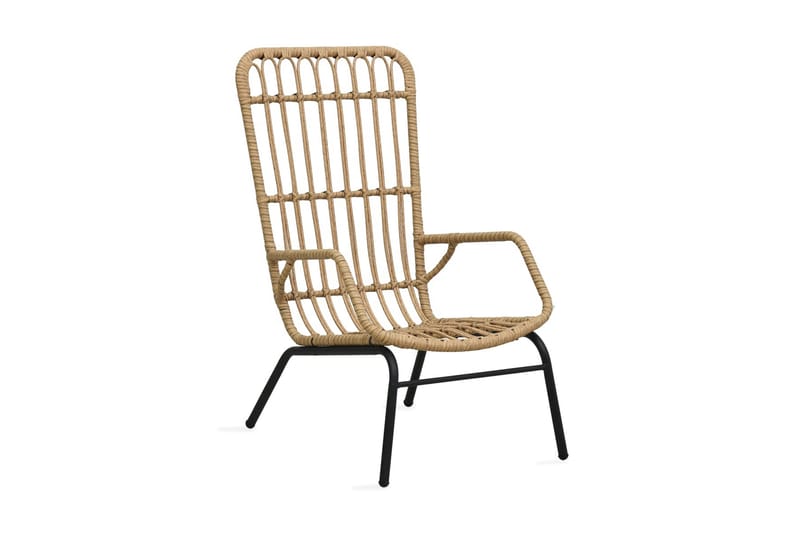 Trädgårdsstol konstrotting ljusbrun - Brun - Matstol & karmstol utomhus - Balkongstol