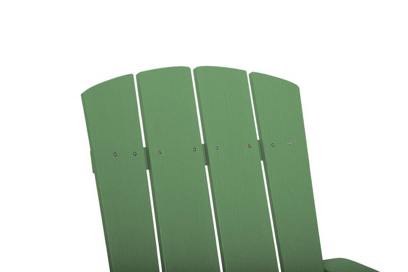 Trädgårdsstol med fotpall grön ADIRONDACK - Grön - Utemöbler - Utestol & trädgårdsstol - Solstolar - Däckstol
