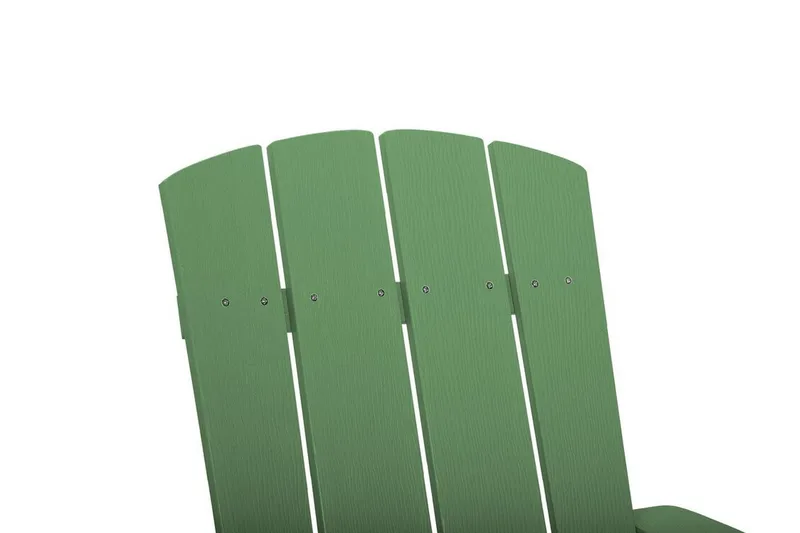 Trädgårdsstol med fotpall grön ADIRONDACK - Grön - Utemöbler - Utestol & trädgårdsstol - Solstolar - Däckstol