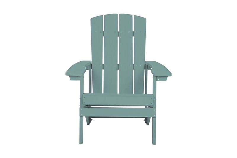 Trädgårdsstol med fotpall turkos ADIRONDACK - Blå - Utemöbler - Utestol & trädgårdsstol - Solstolar - Däckstol