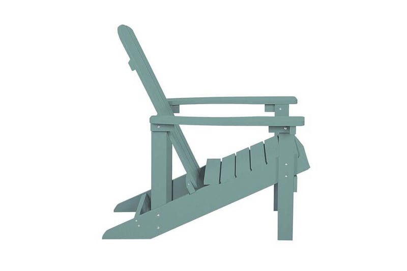 Trädgårdsstol med fotpall turkos ADIRONDACK - Blå - Utemöbler - Utestol & trädgårdsstol - Solstolar - Däckstol