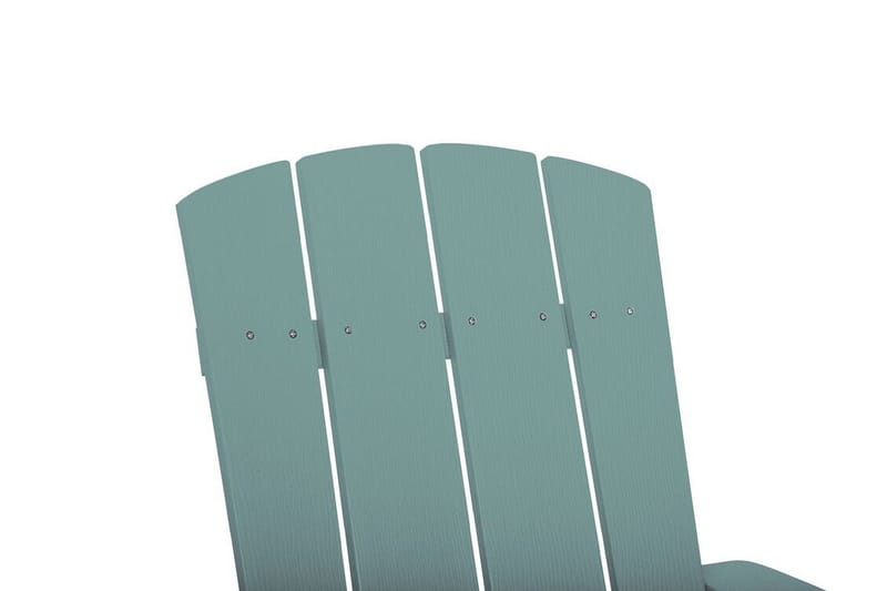 Trädgårdsstol med fotpall turkos ADIRONDACK - Blå - Utemöbler - Utestol & trädgårdsstol - Solstolar - Däckstol