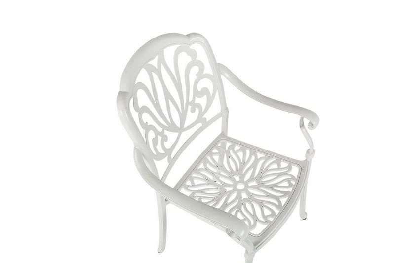 Trädgårdsstolar 4 st vit ANCONA - Vit - Utemöbler - Utestol & trädgårdsstol - Matstol & karmstol utomhus