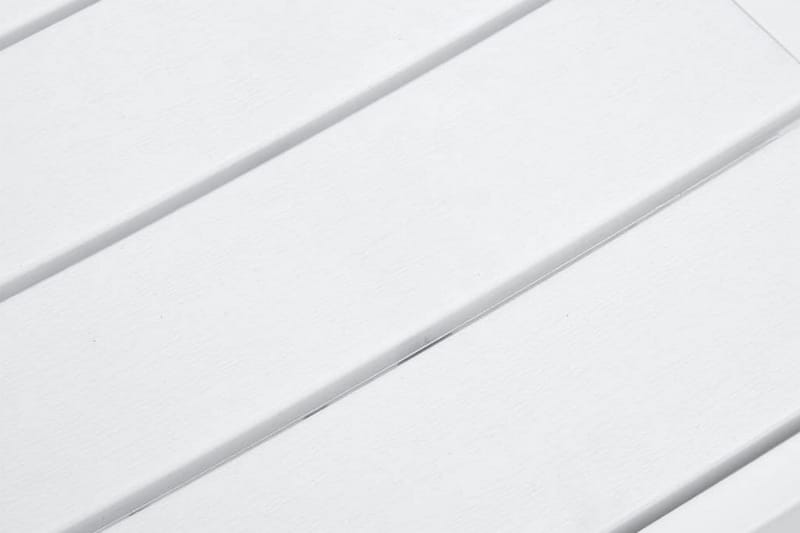 Trädgårdsstolar 4 st vit HDPE träutseende - Vit - Utemöbler - Utestol & trädgårdsstol - Matstol & karmstol utomhus