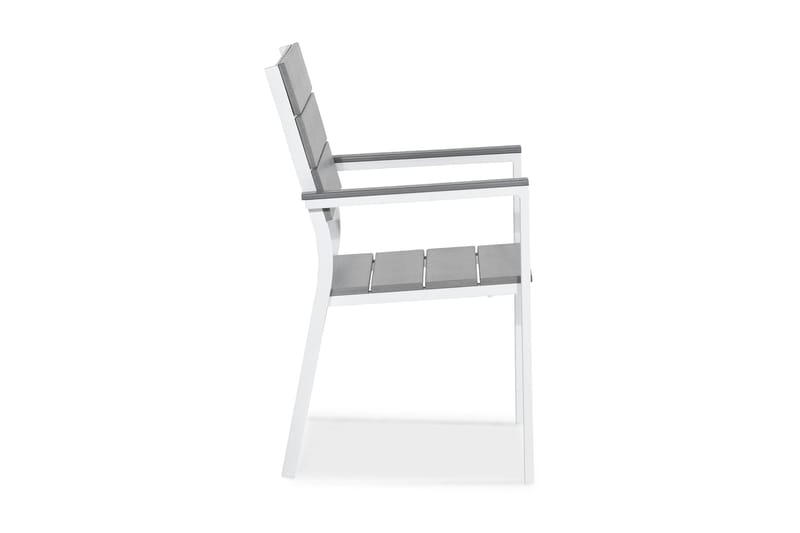 Tunis Stapelstol Utomhus Aintwood - Vit/Grå - Utemöbler - Utestol & trädgårdsstol - Matstol & karmstol utomhus