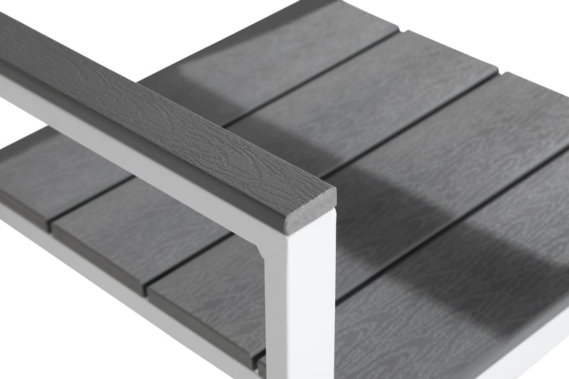 Tunis Stapelstol Utomhus Aintwood - Vit/Grå - Utemöbler - Utestol & trädgårdsstol - Matstol & karmstol utomhus