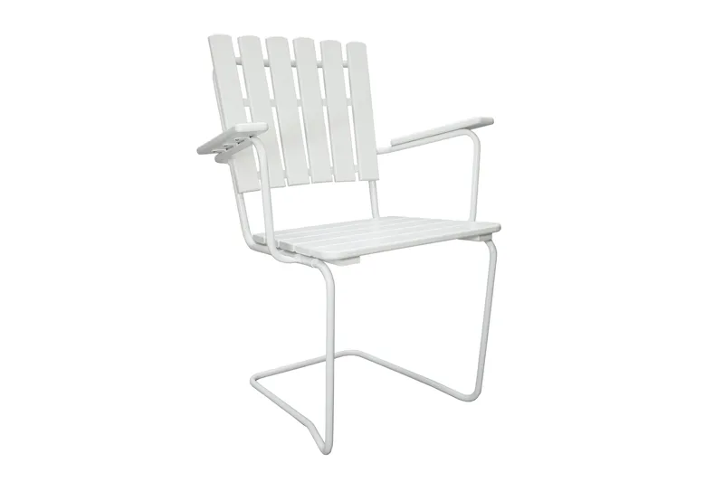 Vaxholm Karmstol Utomhus Vit - KWA - Utemöbler - Utestol & trädgårdsstol - Matstol & karmstol utomhus