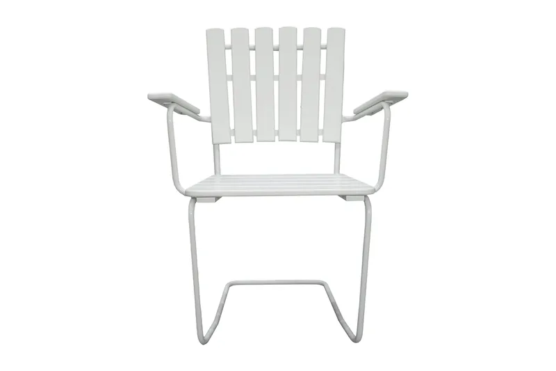 Vaxholm Karmstol Utomhus Vit - KWA - Utemöbler - Utestol & trädgårdsstol - Matstol & karmstol utomhus