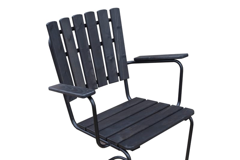 Vaxholm Utefåtölj - Kaffesvart/Grå - Utemöbler - Utestol & trädgårdsstol - Matstol & karmstol utomhus