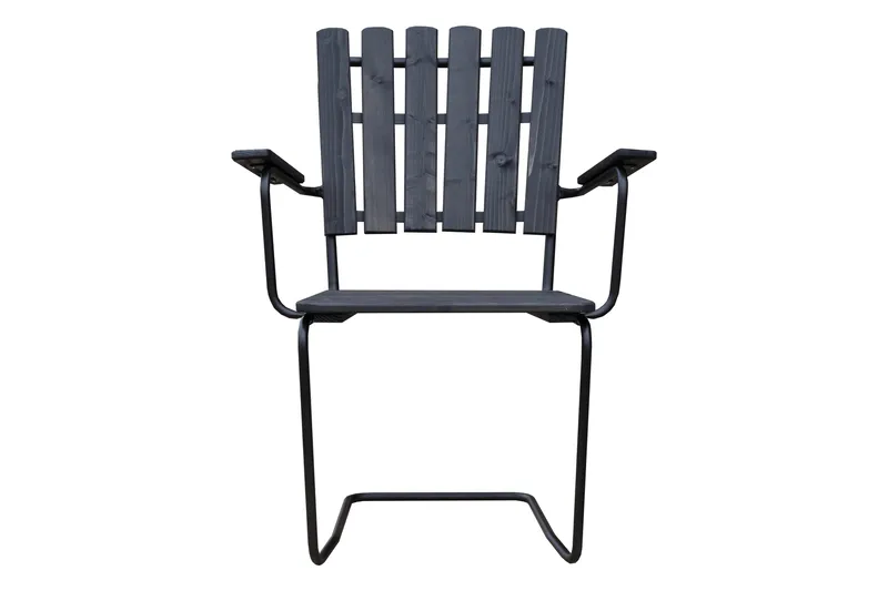 Vaxholm Utefåtölj - Kaffesvart/Grå - Utemöbler - Utestol & trädgårdsstol - Matstol & karmstol utomhus