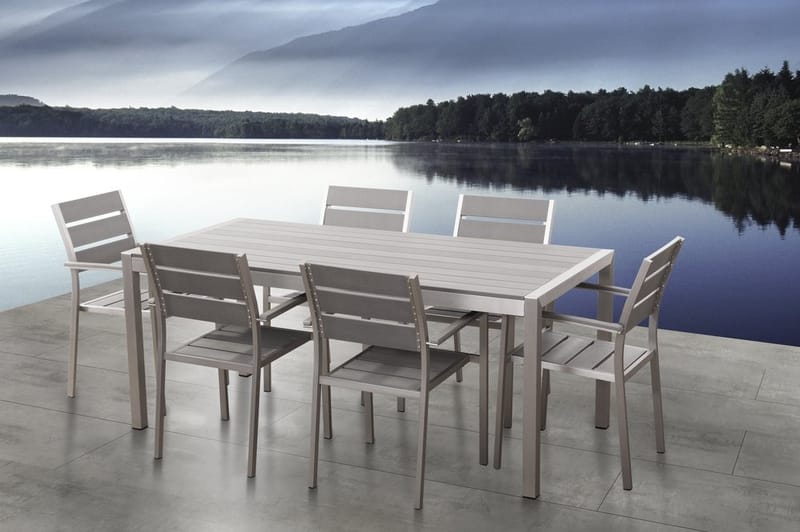 Vernio Trädgårdsstol 6 St 57 cm - Grå - Matstol & karmstol utomhus - Balkongstol
