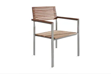 Viareggio Trädgårdsstol 6 St 53 cm - Trä/Natur - Utemöbler - Utestol & trädgårdsstol - Matstol & karmstol utomhus