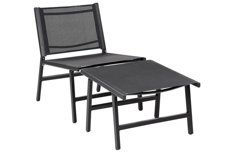 Montmagny Solstol 54x60 cm 2 st - Svart - Utemöbler - Utestol & trädgårdsstol - Solstolar