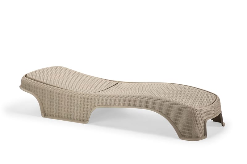 Muneo Solsäng 197 cm - Ljusbrun - Utemöbler - Utestol & trädgårdsstol - Solsäng & Solvagnar