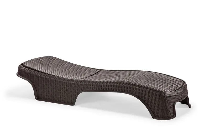 Muneo Solsäng 197 cm - Mörkbrun - Utemöbler - Utestol & trädgårdsstol - Solsäng & Solvagnar
