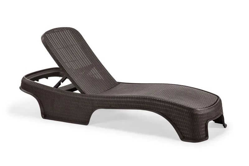 Muneo Solsäng 197 cm - Mörkbrun - Utemöbler - Utestol & trädgårdsstol - Solsäng & Solvagnar