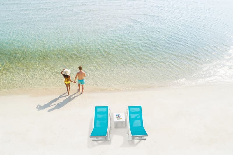 Muneo Solsäng 209 cm - Vit / Antracit - Utemöbler - Utestol & trädgårdsstol - Solsäng & Solvagnar